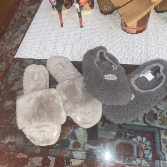 UGG Shoes - Ugg Cozette Slipper,size8 light gray,/shearling slippers dark grey is size7